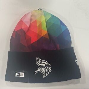 New Era Minnesota Vikings 2023 NFL Crucial Catch Cuffed Knit Hat NWT